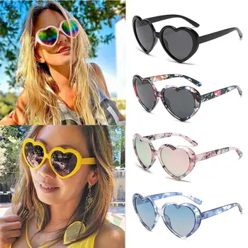 Очки для летних вечеринок, пляжные оттенки, женские модные очки для влюбленных, солнцезащитные очки, поляризованные солнцезащитные очки в форме сердца