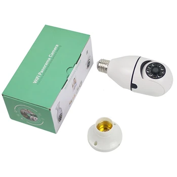 Лампа Wi-Fi 5G Камера ночного видения Полноцветное автоматическое отслеживание человека Видео Монитор безопасности Cam